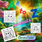 A to Z animals: Zen garden of coloring book