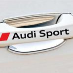 A udi Sport Kapı Kolu ve Jant sticker seti 8 adet yazı 37
