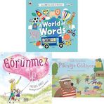 A World of Words Görünmez İp Minik Ayıcıklar Pikniğe Gidiyor: Minik Ayıcıklarla Ara ve Bul -3 Kitap Set