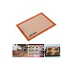 A1 Fırınlanabilir Kendinden Yağlı Silikon Pişirme Matı, Profesyonel Silpat Yanmaz Yapışmaz Yıkanabilir Silikon Pişirme Matı 30cmx40cm
