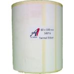 A1 Kirtasiyejet Etiket Termal Etiket 60 x 100 mm 5,000 Adet Termal Barkod Etiketi 500 Sarımlı 10 Rulo
