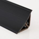 A1 Süpürgelik Pvc Profil 15X15 Iç Bükey Düz Siyah