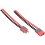 A1015E Dişi-Erkek Lipo Pil Şarj Kablosu Seti 10CM - Kırmızı - Siyah