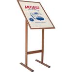 A2(42X59.4) Kahverengi T Ayaklı Menü ve Reklam Panosu Ayaklı Poster Pano
