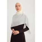 A2801 Büyük Şifon Eşarp 120X120 - Bej