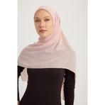 A2801 Büyük Şifon Eşarp 120X120 - Pudra