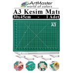 A3 Kesim Matı Ve Kretuar Seti 1 Adet 30X45 Cm Çift Taraflı Çizim Matı Kesim Tablası Kesim Altlığı Kesme Madı Proje