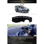 A3D TORPİDO KORUMA Fiat DOBLO (2007-2015) (Airbagsiz) Double Ekran Ön Örtüsü Göğüs Panel Torpido Koruma Koruyucu Kılıfı