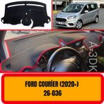 A3D Torpido Koruma Ford Courier ( 2020 + ) Büyük Ekran Ön Göğüs / Panel / Torpido Koruması - Kılıfı - Halısı