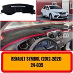 A3D Torpido Koruma Renault Symbol 2012-2021 Ön Örtüsü Göğüs Panel Torpido Koruma Koruyucu Kılıfı Halısı Yedek Parça