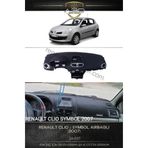 A3D TORPİDO KORUMA Renault SYMBOL / CLİO (2007+) (Airbaglı) Ön Örtüsü Göğüs Panel Torpido Koruma Koruyucu Kılıfı Halısı