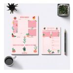 A4 - A5 Planlayıcı Set, Haftalık Planlayıcı, Yemek Planlayıcı, Memopad, Bloknot, To Do List,