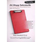 A4 Ahşap Sekreterlik Kırmızı (3 Mm Kalınlıkta)