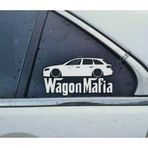 A4 Avant Kelebek Cam Araba oto Sticker 19 cm 2 Adet
