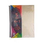 A4 Boy 4+1 Ayracli Defter Dersane Defteri (4 Kareli 1 Cizgili)125 Yaprak Udep