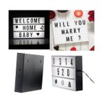 A4 Boyutunda LED Işıklı Yazı Panosu Lightbox - Renkli