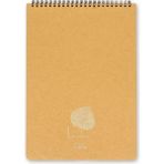 A4 Çizgisiz 80 Yaprak Karton Kapak Telli Defter 70 gr Krem Renk Kağıt Linden Sarı Tek Ebat Büyük Boy Spiralli Çizgisiz Konsept Defterler Karton A4 80 Yaprak