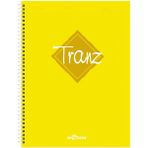 A4 Defter Kareli Sarı Tranz 200 Syf - Okul Defteri