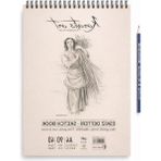A4 Eskiz Defteri, Spiralli ve Kolay Silinebilir Kağıt ile - 41 Delft Blue