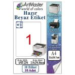 A4 Hazır Beyaz Etiket 210X294.86mm 10 Sayfa 1 Paket Kendinden Yapışkanlı Fotokopi Lazer İnkjet Kağıdı Yazıcılar İçin
