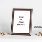 A4 Kahverengi Çerçeve 21x30