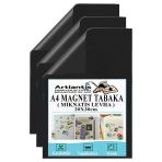 A4 Magnet Tabaka 3 Adet Manyetik Mıknatıs Levha 20X30 Cm Esnek Kaliteli Foto Magnet Fotoğraf Resim Metal Yüzeye Yapışma