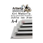 A4 Mukavva Gri 1.0mm 20 Adet 1 Paket 21x29,7 Cm A-4 Mukavva 1,0 Mm Kalınlığında A-4 Mukavva 1 Adet