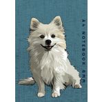 A4 Notebook 6mm: American Eskimo Dog Lined Exercise Book