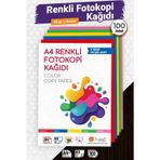 A4 Renkli Fotokopi Kağıdı 100 adet 5 renk 20şer Adet