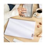 A4 Spiralli Karton Kapak 2’li Set Çizgili Okul Defteri 80 Yaprak, Ders Programlı Lacivert Kalp - Standart