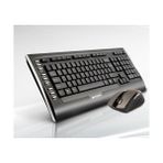 A4 Tech 9300F Q Kablosuz USB Siyah Lux Multimedya Klavye/mouse Set - Altın
