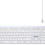 A4 tech bloody Fbx50C Bluetooth+ 2.4G FN-Multimedya Şarjlı Q Kablosuz Klavye Beyaz