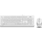A4 Tech F1010 Beyaz Kablolu Klavye Mouse Seti