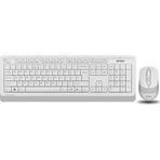 A4-Tech F1010 Beyaz USB Kablolu Q Klavye Mouse Set