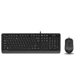 A4-Tech F1010 Gri Q USB mm Kablolu Klavye ve Mouse Seti
