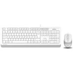 A4-Tech F1010 Q Türkçe Beyaz Multimedya Kablolu Set (Klavye-Mouse) F1010/Beyaz