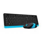 A4-Tech F1010 Siyah Mavi Klavye Mouse Set