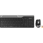 A4-Tech FB2535C Bluetooth Kablosuz Q TRK Optic Siyah Gri Multimedya Klavye Mouse