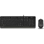 A4 Tech Kablolu Klavye Mouse Set USB Çok Renkli Kullanım Amacı Ev - Ofis Ergonomik Tasarım
