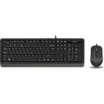 A4-Tech Kablolu Set Gri (F1010-G) - Siyah - Gri