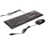 A4 Tech KM-72620D Kablolu USB Klavye Mouse Seti Siyah Renk Ergonomik Tasarım Ev - Ofis Kullanımı İçin