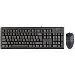 A4 Tech KM-72620D Siyah Türkçe Q Düzen Klavye Mouse Set (KM72620D-SIYAH) - Lazer Baskı Tuşlar 1000 DPI Mouse