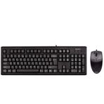 A4-Tech KM-72620D-USB Q TR Siyah Kablolu Multimedya Klavye Mouse Set