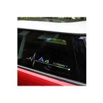 A4 Yan Cam Sticker Oto Kapı 20 Cm X 7 Cm Hologram c1
