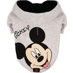 A40 Mıckey Gri Kapüşonlu Köpek Sweatshirt Xlarge