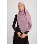A4801 Büyük Şifon Eşarp 140X140 - Gül Kurusu