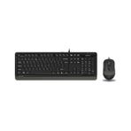 A4Tech A4 Tech F1010 Gri Fstyler USB Kablolu Türkçe Multi Medya Klavye Mouse Set