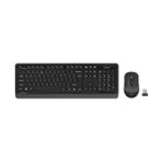 A4Tech A4 Tech Gri Q 2.4g Kablosuz Klavye Mouse Set Ergonomik Tasarım ile Ev - Ofis Kullanımı İçin