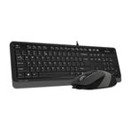 A4Tech F1010 USB Kablolu Q Klavye Mouse Seti gri