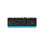 A4Tech FK10 Q USB Türkçe FN-MULTİMEDYA Siyah/Mavi Klavye